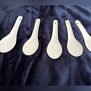 Pier 1 Imports Ramen Spoons /Asian Soup/ Tasting spoon Set